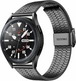 By Qubix - Stalen bandje - Zwart - Geschikt voor Garmin Forerunner 970 / 570 (47mm) / 255