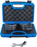 BGS technic BGS 6543 Ratelring-steeksleutelset kort plooibaar 8-19 mm 12-dlg