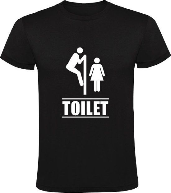 Sol's Toilet Heren T-shirt - Zwart - 4XL - Mannen