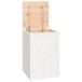 VidaXL Wasmand 44x44x66 cm Massief Grenenhout Wit