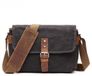 NCD E-Commerce Handel GmbH Sacoche d'appareil photo reflex numérique, étanche, sac en toile cirée, sacoche d'appareil photo rétro, sac bandoulière, avec couche centrale rembourrée, noir