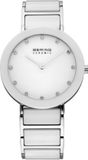 Bering BERING Ceramic 11435-754 - Horloge - Staal Keramiek - Zilverkleurig Wit - Ø 35 mm