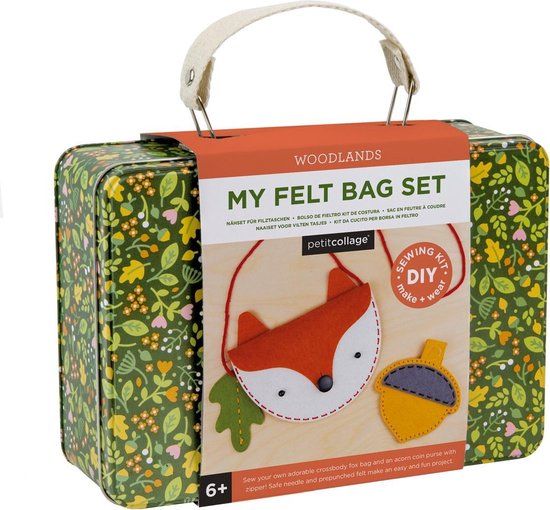 Petit Collage Knutselset Voor Vilten Tas Woodlands 18-delig