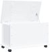 vidaXL Opbergkist ALTA met wielen - Massief grenenhout - Wit - 73x39,5x43 cm