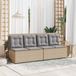 Maison Exclusive - Banc de jardin, beige, en polyrotin