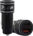 BMW M Chargeur de voiture double 3.0 Quick Charge USB et USB-C - Noir
