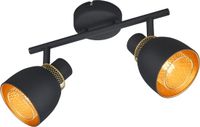 BES LED Trion Blado Plafondspot - 2-lichts - E14 - Mat Zwart