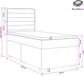vidaXL Boxspringbed met matras en hoofdeinde, taupe, 80 x 200 cm, stof