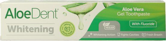 AloeDent Optima Aloe dent tandpasta whitening 100 Milliliter