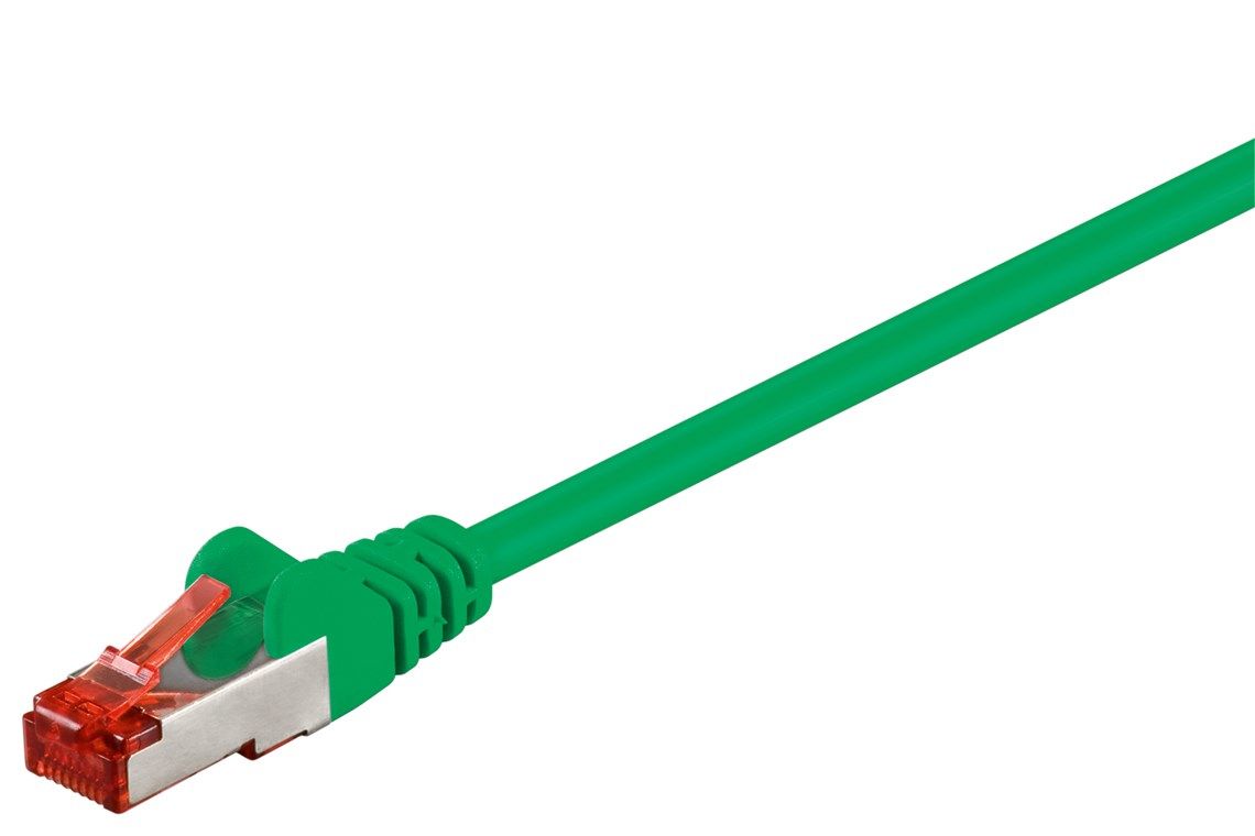 Goobay CAT6 S/FTP Network Cable - 0.5m - Green