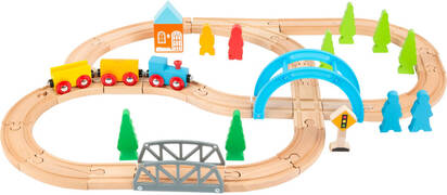 Small Foot speelgoedtrein big journey hout junior 40-delig