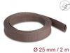 Delock Braided Sleeve rodent resistant stretchable 2 m x 25 mm brown