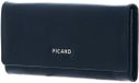 PICARD Leren portemonnee Peakline 1 Long Wallet Deep Ocean donkerblauw