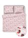 HEMA Housse de couette 240x200/220cm doux coton fleurs (rose)