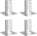 vidaXL Ancrage de sol rond 4 pcs argent 15 x 15 x 15 cm Métal