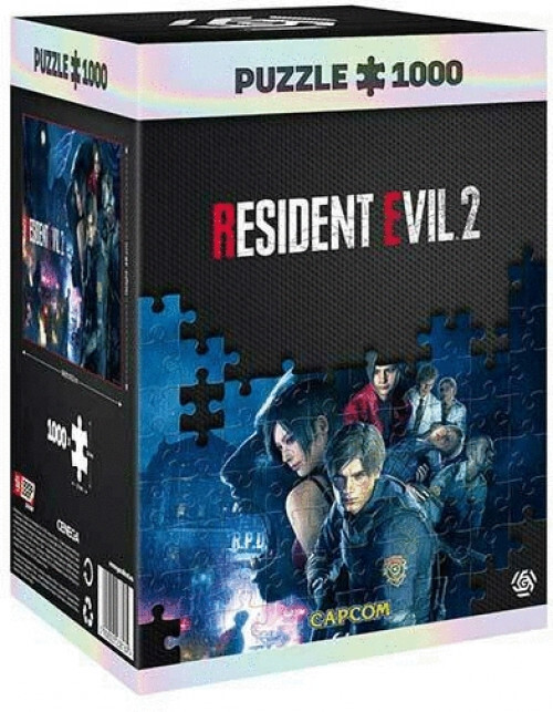 Good Loot Resident Evil 2: Racoon City - puzzel 1000 stukjes 68cm x 48cm | inclusief poster en tas | Game-artwork voor volwassenen en tieners