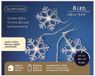 Merkloos Kaemingk B.V. Kerstverlichting sneeuwvlok lichtsnoer warm wit op batterij 105 cm