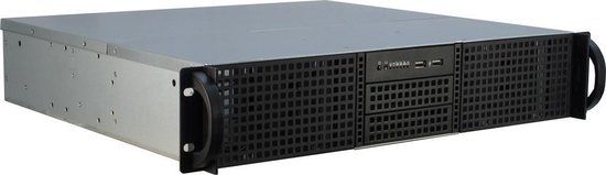 Inter-Tech 2U-20240 - Rack behuizing - Zwart