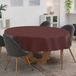 ANRO Tafelkleed Effen linnenlook Meerkleurig Rond Ø120cm Met sierband Afwasbaar Waterafstotend