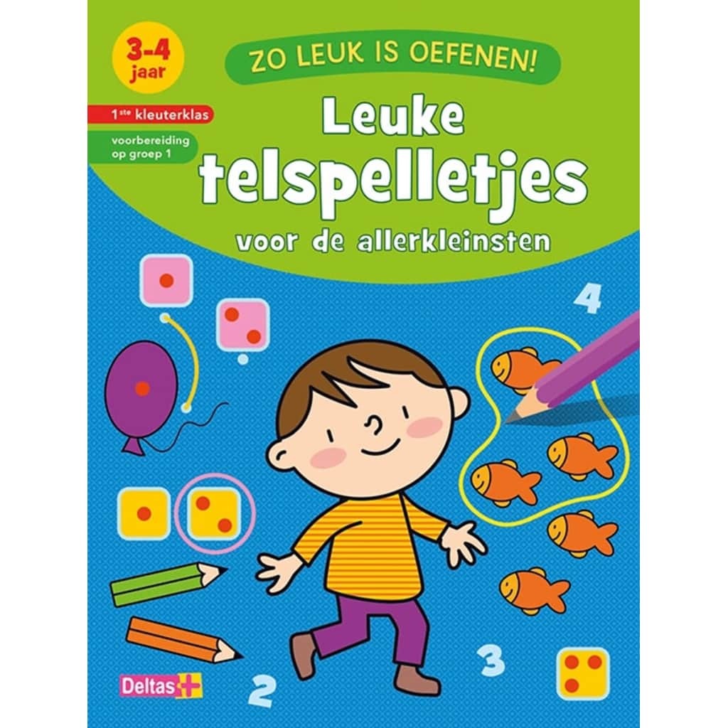 Deltas educatieboek zo leuk is oefenen leuke telspelletjes 3-4 jaar