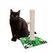 Green Leafs krabpaal voor katten, 30 x 30 x 42 cm, met spel