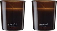 Meraki Warm Tonka Scented Candle Set Small