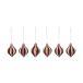 Broste Copenhagen Spira suspension de Noël Burgundy-Off White