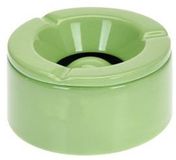 Merkloos / Sans marque Koopman International Stormasbak - terras asbakken - groen - 12 x 6 cm - Dolomiet kunststeen