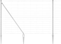 vidaXL Gelast Draadhek met Spikes 50 x 1,6 m Gegalvaniseerd staal Zilver