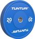 Tunturi Platinum Bumper Plates - 20kg - Blauw