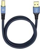 Oehlbach USB Plus B USB 2.0 Kabel 7.50 m Blauw