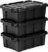 IRIS Powerbox Robuust Opbergbox - 12,5L - Zwart - Set van 3