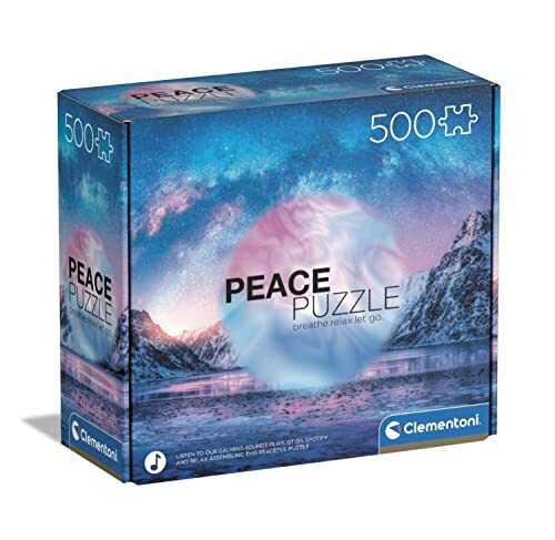 Clementoni - Peace The Mountain-500 Made in Italy, 500 delen, landschapsarchitectuur, puzzel, plezier voor volwassenen, meerkleurig, medium, 35116