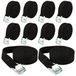 Set de 10 sangles d'arrimage réglables de 5 m pour vélos et bagages