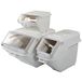 Garcia de Pou Polypropyleen Container Plankje, 40 L 59,3 x 48,6 x 43,2 cm, Wit, One Size