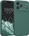 kwmobile telefoonhoesje geschikt voor Apple iPhone 17 Pro Max - TPU backcover met siliconen coating - Smartphone case in dennengroen