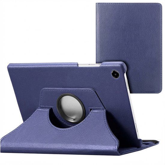 imoshion Tablet Hoes - Geschikt voor Samsung Galaxy Tab A11 / A9 8.7 inch - 360° Draaibare Bookcase - Donkerblauw