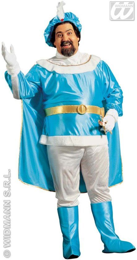 Widmann Koning Prins & Adel Kostuum Bourgondische Blauwe Prins Kostuum Man XL Carnaval kostuum Verkleedkleding