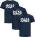 Jack & Jones Heren t-shirt 3 pack Corp