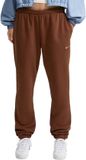 Nike Studio Fleece Joggingbroek Dames L Bruin