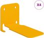 vidaXL Onzichtbare Zwevende Plank 4 st Mosterdgeel 6 x 11 x 6,5 cm