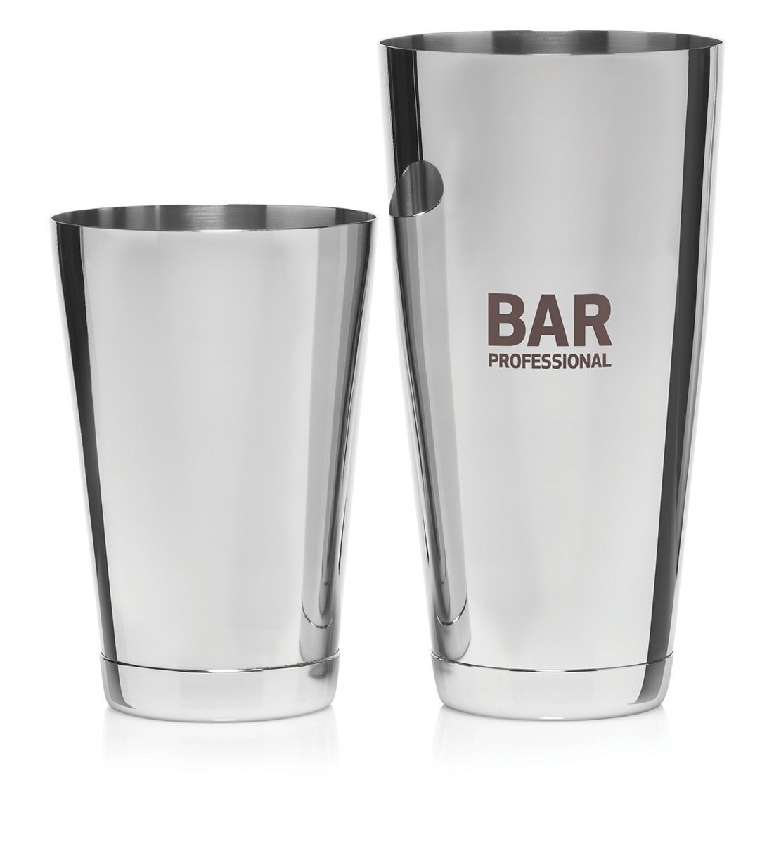 - Cocktailshaker - 2-delig - 0,8 l - RVS - Glas