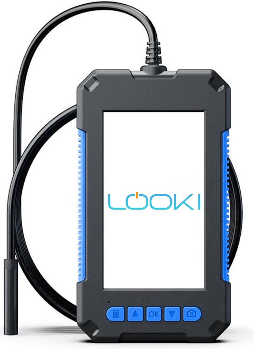 Looki Endoscoop met Scherm 5M – Inspectie Camera – 1080P LED verlichting – 4.3 Inch Scherm – 8 Mm Dik - IP67 Waterdicht