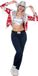 Wilbers & Wilbers Glamorous Pailletten Jasje Sterren Vrouwen Rood - Maat S