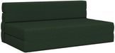vidaXL Canapé-lit pliable vert foncé 152 x 86,5 x 60 cm Tissu