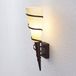 Lindby Wandlamp Anouk Metaal, Glas H: 44 cm E14 Roest, Wit Gesatineerd