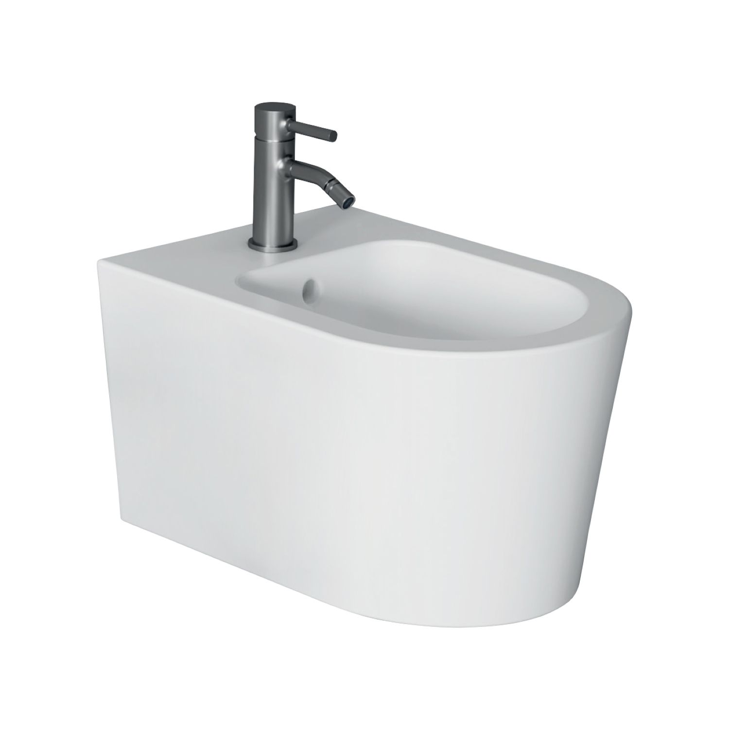 Salenzi Bidet - Form Square - Glanzend Wit - Exclusief Kraan