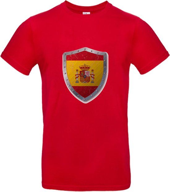Sol's Spanje T-shirt Rood - Heren - XL - Rood - Katoen
