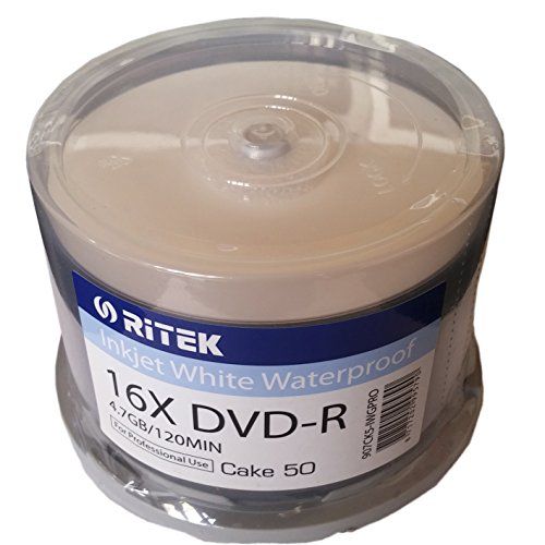 Traxdata DVD-R 4.7 GB 16x White Water-Resistant Glossy Ink/Thermal Print Cake * 50