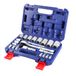 WORKPRO Set van 22 dopsleutels met ratelsleutel 1/4 inch, 3/8 inch, 1/2 inch (72 tanden), 3 verlengstangen, praktische en robuuste doos, rateldoppenset voor mechanisch gereedschap